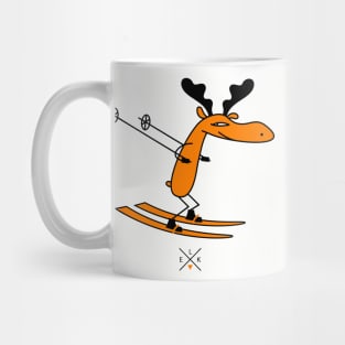 Skier moose Mug